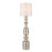 Atlas Lighting Cabello 78''H 1Lt Floor Lamp, Antique Silver/White
