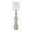 Atlas Lighting Cabello 78''H 1Lt Floor Lamp, Antique Silver/White