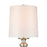 Atlas Lighting Cabello 78''H 1Lt Floor Lamp, Antique Silver/White
