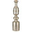 Atlas Lighting Cabello 78''H 1Lt Floor Lamp, Antique Silver/White