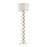 Atlas Lighting Castile 62'' High 1Lt Floor Lamp, Gold Leaf/White