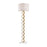 Atlas Lighting Castile 62'' High 1Lt Floor Lamp, Gold Leaf/White