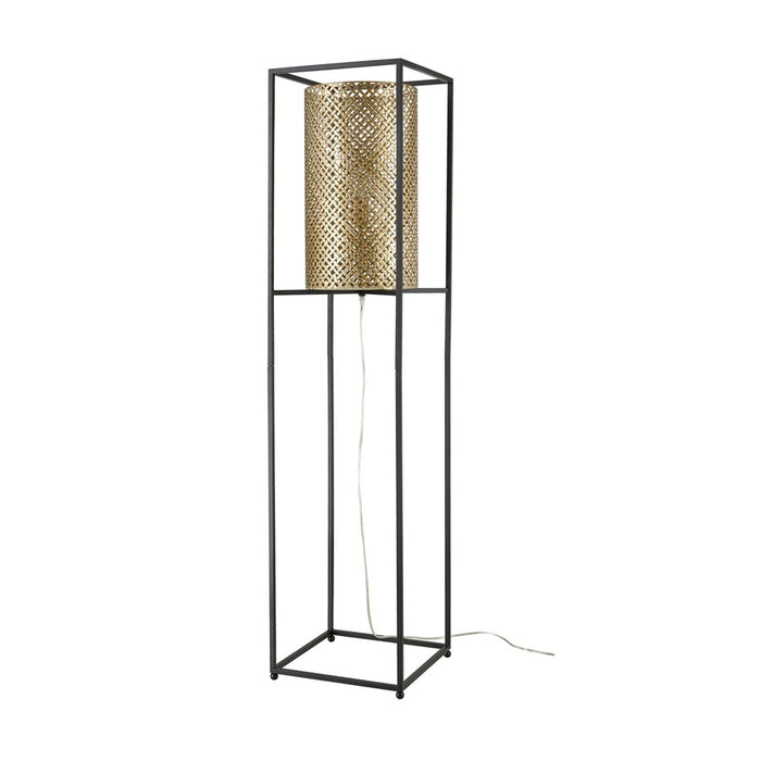 Atlas Lighting Gavia 60'' High 1Lt Floor Lamp, Antique Gold/Gold