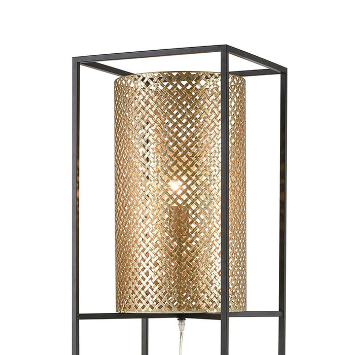 Atlas Lighting Gavia 60'' High 1Lt Floor Lamp, Antique Gold/Gold