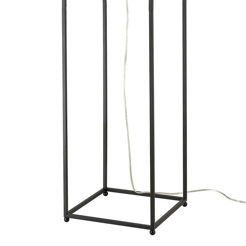Atlas Lighting Gavia 60in 1-Light Floor Lamp | Transitional Antique Gold and Black Metal | Living Room & Bedroom | 13 x 13 x 60 in | Model PL11008-GD