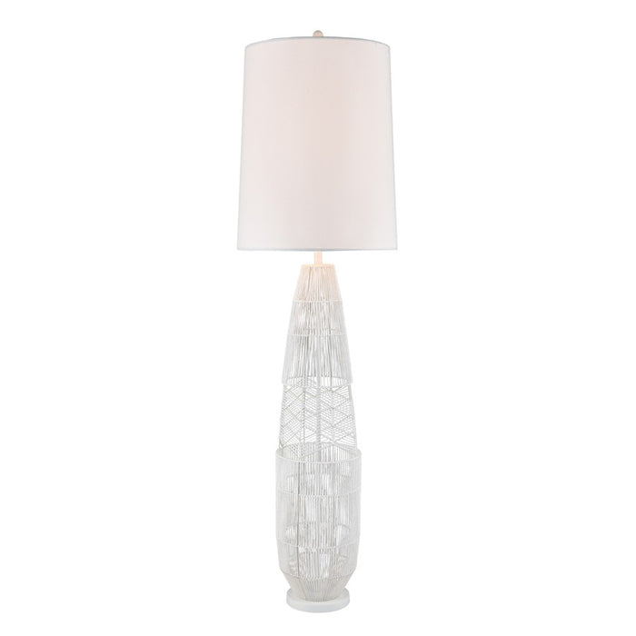Atlas Lighting Husk 63'' High 1Lt Floor Lamp, White/White