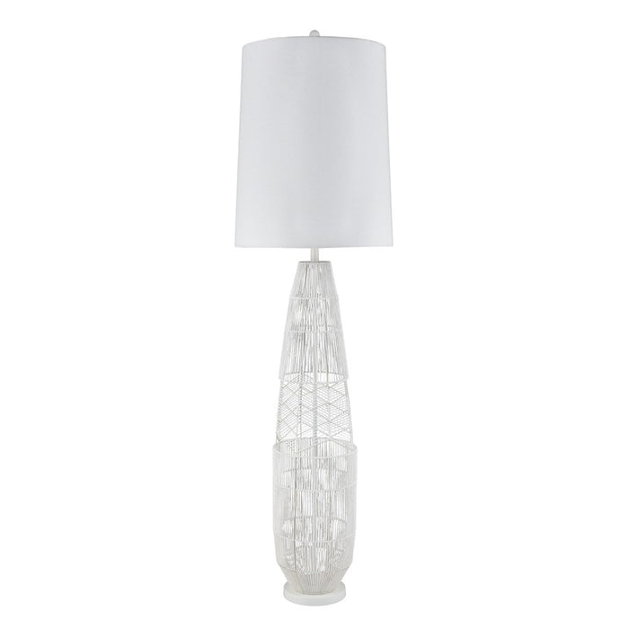 Atlas Lighting Husk 63'' High 1Lt Floor Lamp, White/White