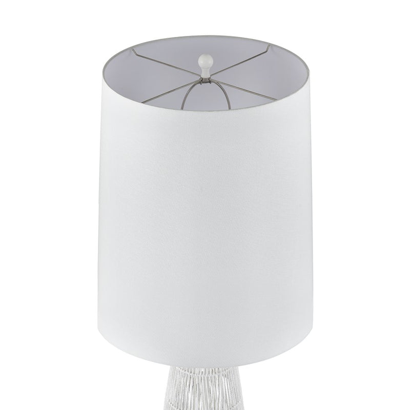 Atlas Lighting Husk 63'' High 1Lt Floor Lamp, White/White