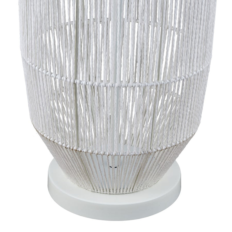 Atlas Lighting Husk 63'' High 1Lt Floor Lamp, White/White