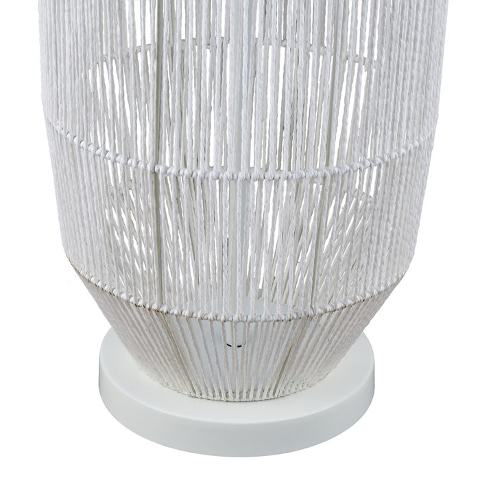 Atlas Lighting Husk 63'' High 1Lt Floor Lamp, White/White