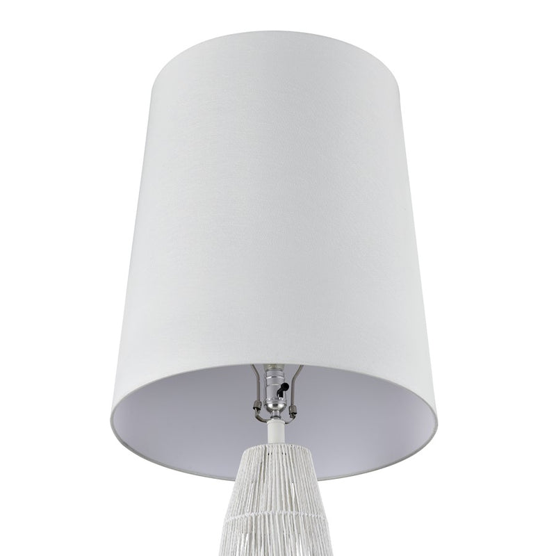 Atlas Lighting Husk 63'' High 1Lt Floor Lamp, White/White