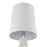 Atlas Lighting Husk 63'' High 1Lt Floor Lamp, White/White