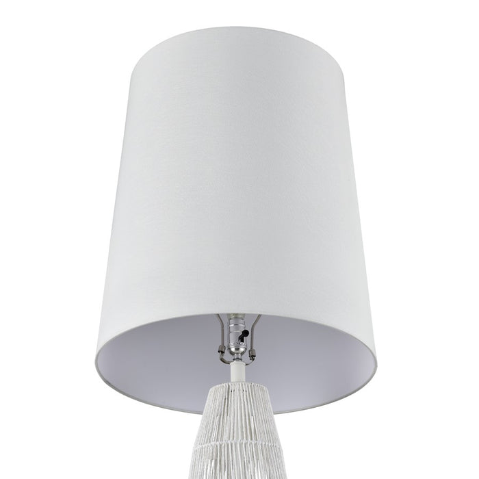Atlas Lighting Husk 63'' High 1Lt Floor Lamp, White/White