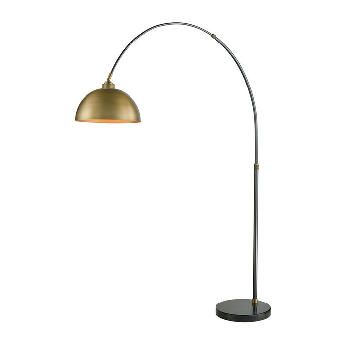 Atlas Lighting Magnus 76'' High 1Lt Floor Lamp, Aged Brass/Gold