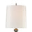 Atlas Lighting Meymac 74'' High 1Lt Floor Lamp, Pewter/White