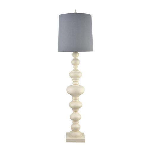 Atlas Lighting Meymac 74'' High 1Lt Floor Lamp, Matte White/Gray