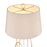 Atlas Lighting Morely 63'' High 1Lt Floor Lamp, Gold Leaf/Brown