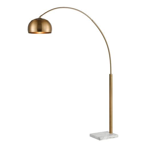 Atlas Lighting Solar Flair 77''H 1Lt Floor Lamp, Aged Brass/Gold