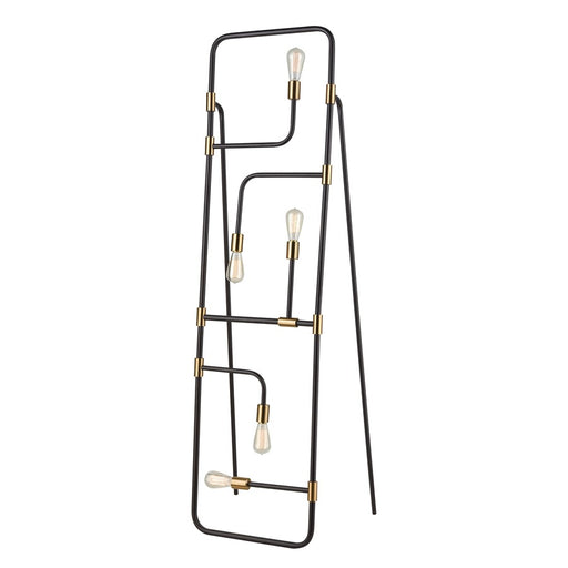 Atlas Lighting Think Tank 64'' High 5Lt Floor Lamp, Black