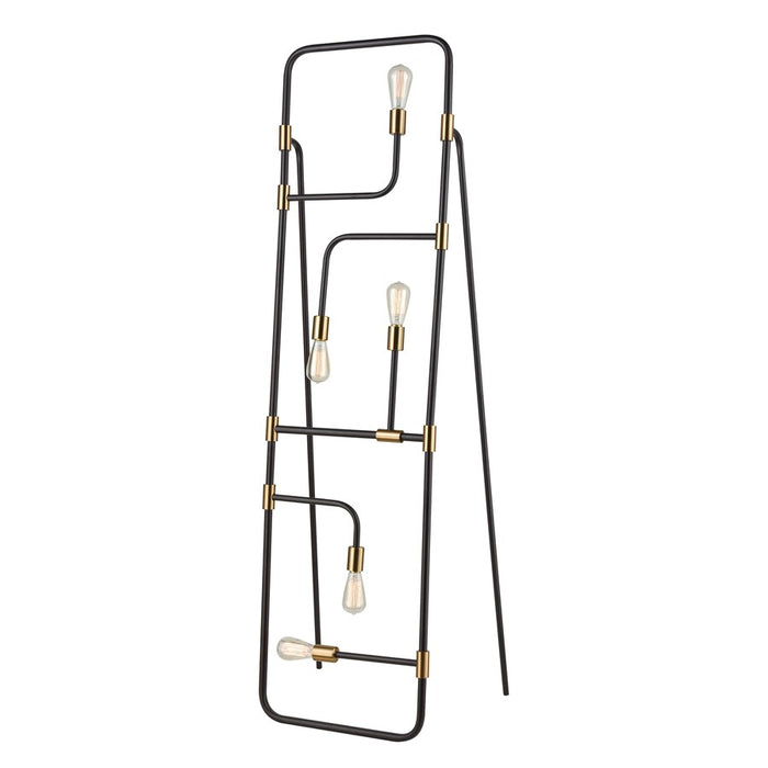 Atlas Lighting Think Tank 64'' High 5Lt Floor Lamp, Black
