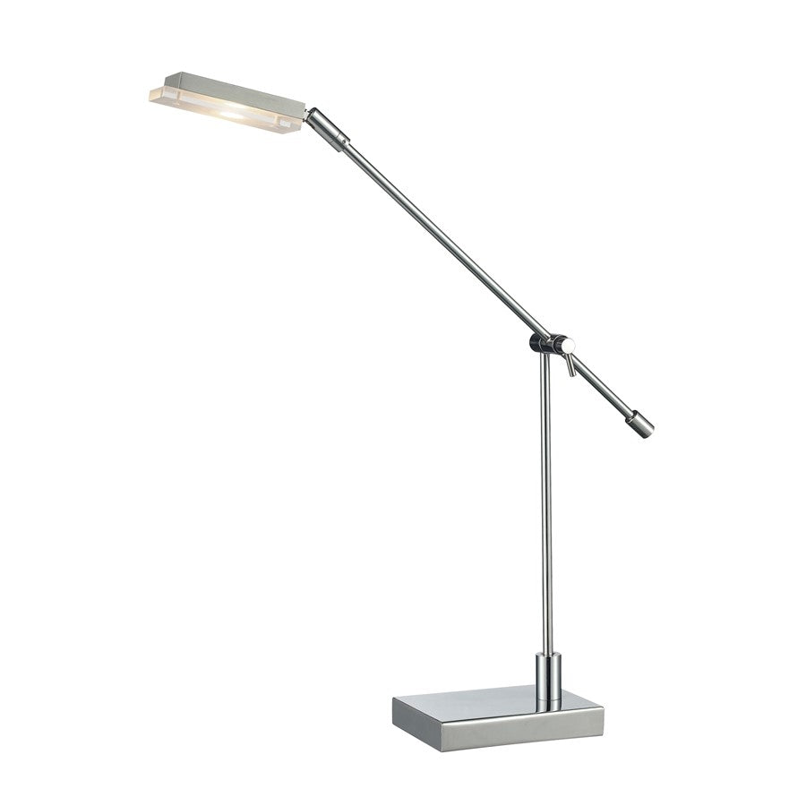 Atlas Lighting Bibliotheque 26''H 1Lt Desk Lamp, Polished Chrome