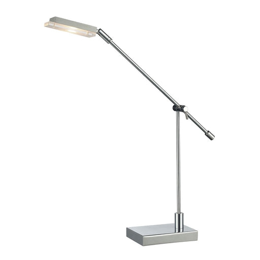 Atlas Lighting Bibliotheque 26''H 1Lt Desk Lamp, Polished Chrome
