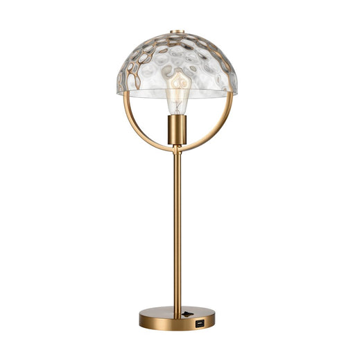 Atlas Lighting Parsons Avenue 24'' High 1Lt Desk Lamp, Brass/Clear
