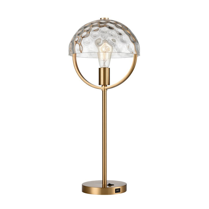Atlas Lighting Parsons Avenue 24'' High 1Lt Desk Lamp, Brass/Clear