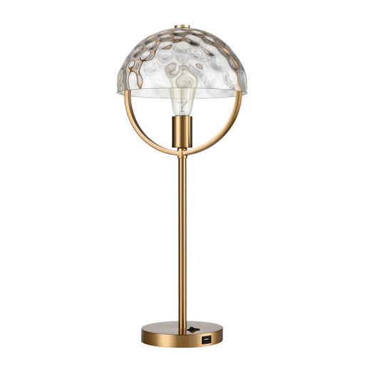Atlas Lighting Parsons Avenue 24'' High 1Lt Desk Lamp, Brass/Clear
