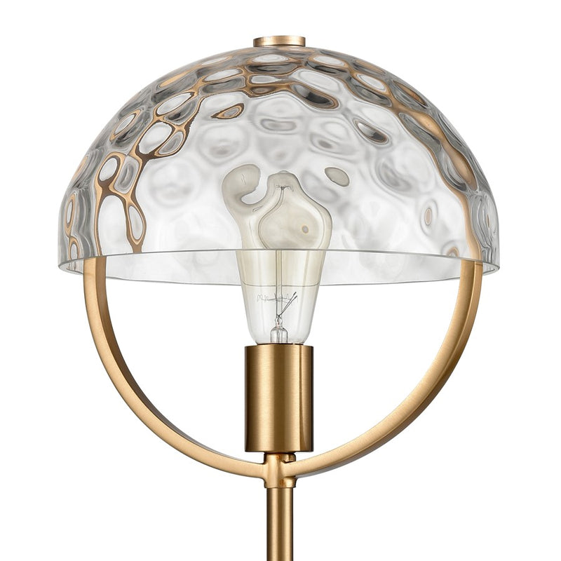 Atlas Lighting Parsons Avenue 24'' High 1Lt Desk Lamp, Brass/Clear