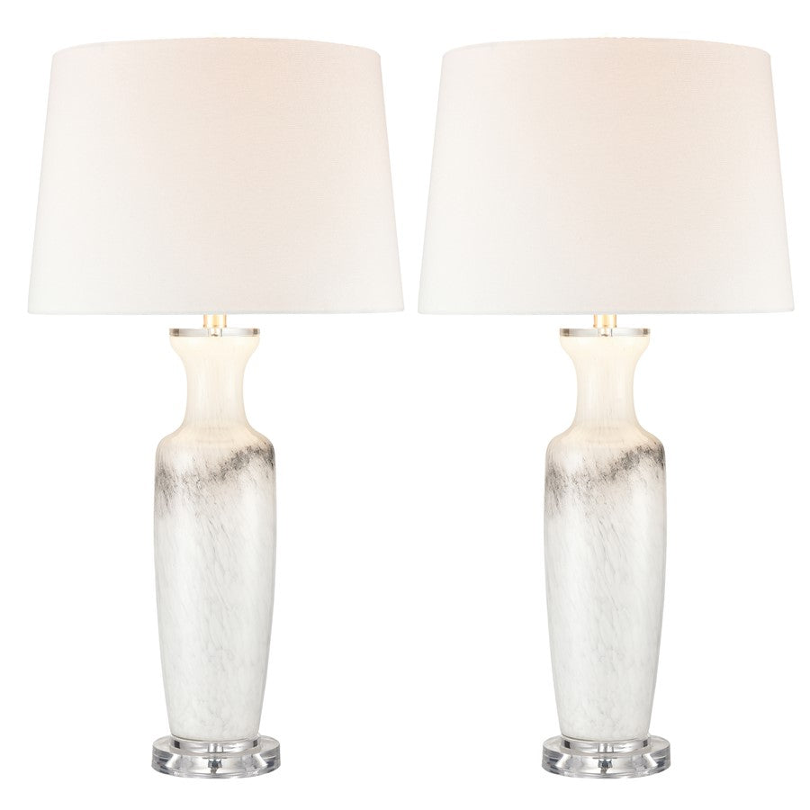 Atlas Lighting Abilene 32'' High 1Lt Table Lamp Set of 2, White - PL11027-WHS