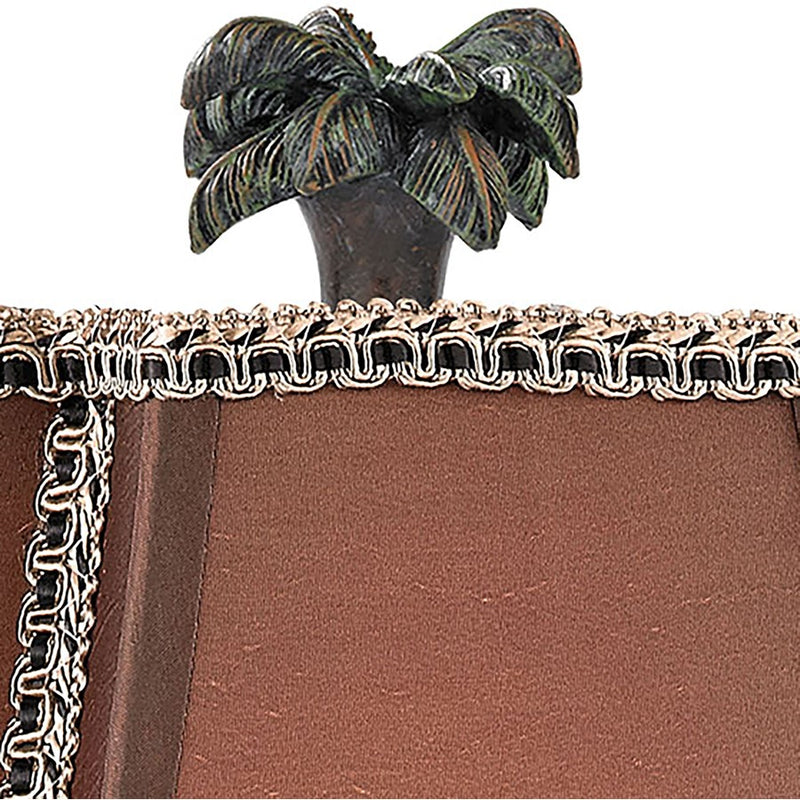 Atlas Lighting Adamslane 24in 1-Light Table Lamp | Traditional Bronze and Copper Fabric Shade | Living Room & Study | Model PL11029-BZ