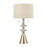 Atlas Lighting Annetta 33''H 2Lt Table Lamp Set of 2, Brass/White