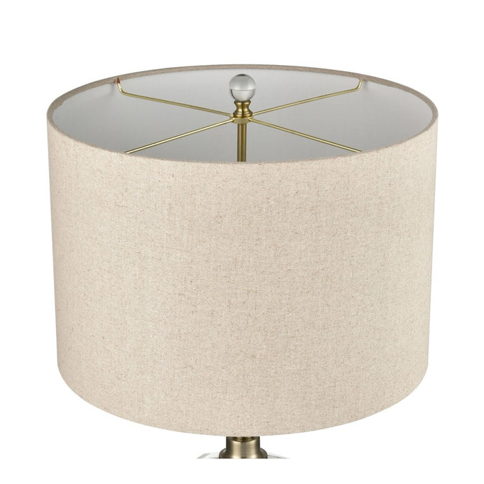 Atlas Lighting Annetta 33''H 2Lt Table Lamp Set of 2, Brass/White
