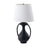 Atlas Lighting Anpell 25'' High 1Lt Table Lamp, Black/White