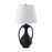 Atlas Lighting Anpell 25'' High 1Lt Table Lamp, Black/White