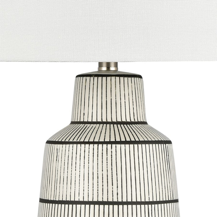 Atlas Lighting Ansley 30'' High 1Lt Table Lamp, Gray/White