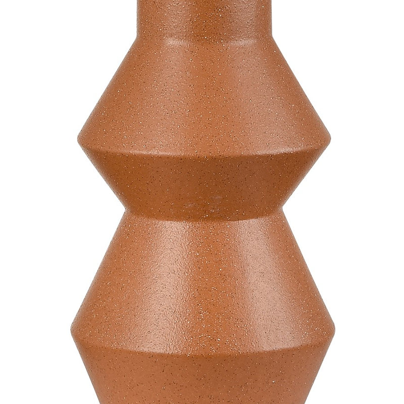 Atlas Lighting Belen 31in 1-Light Table Lamp | Transitional Ochre Earthenware and White Woven Rope Drum Shade | Living Room | Model PL11037-OR