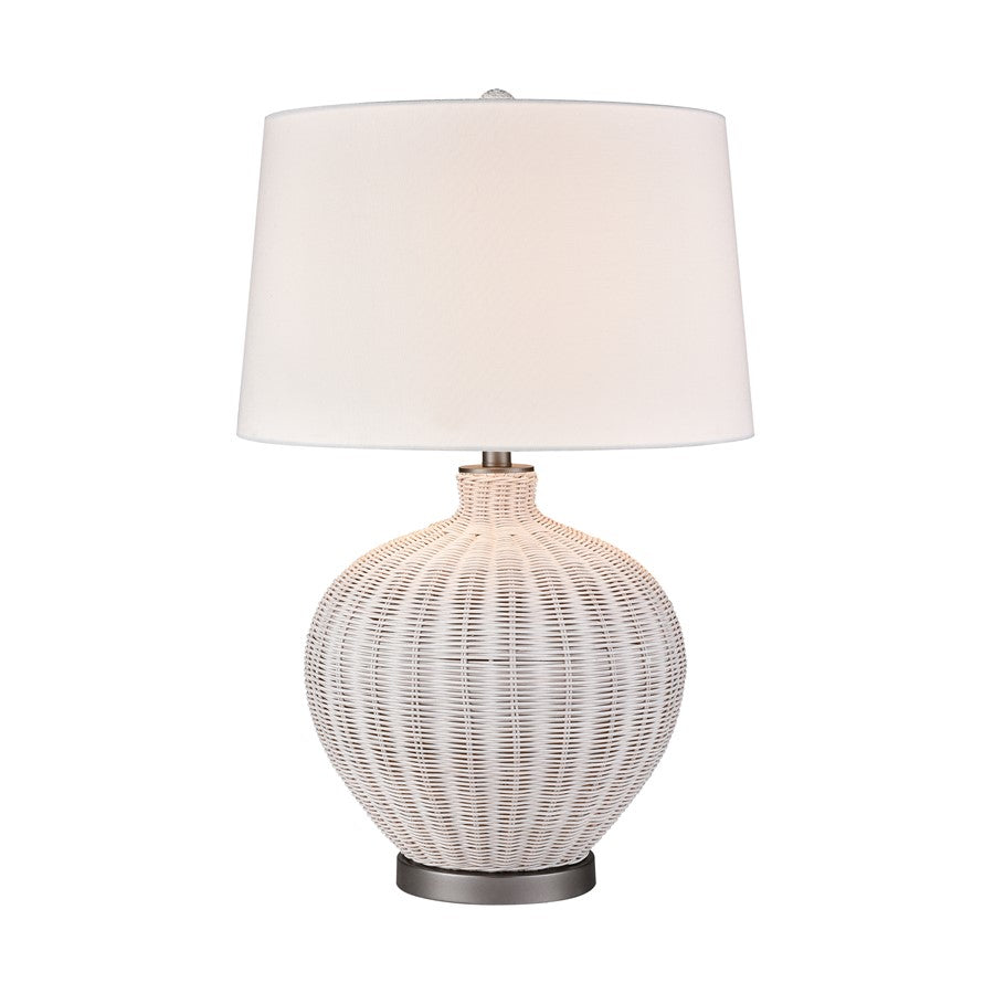 Atlas Lighting Brinley 29'' High 1Lt Table Lamp, White/White