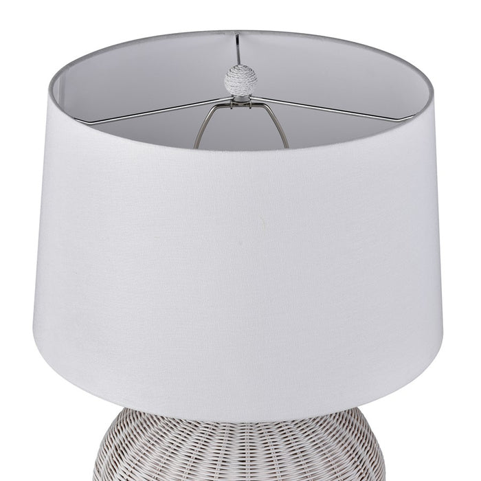 Atlas Lighting Brinley 29'' High 1Lt Table Lamp, White/White