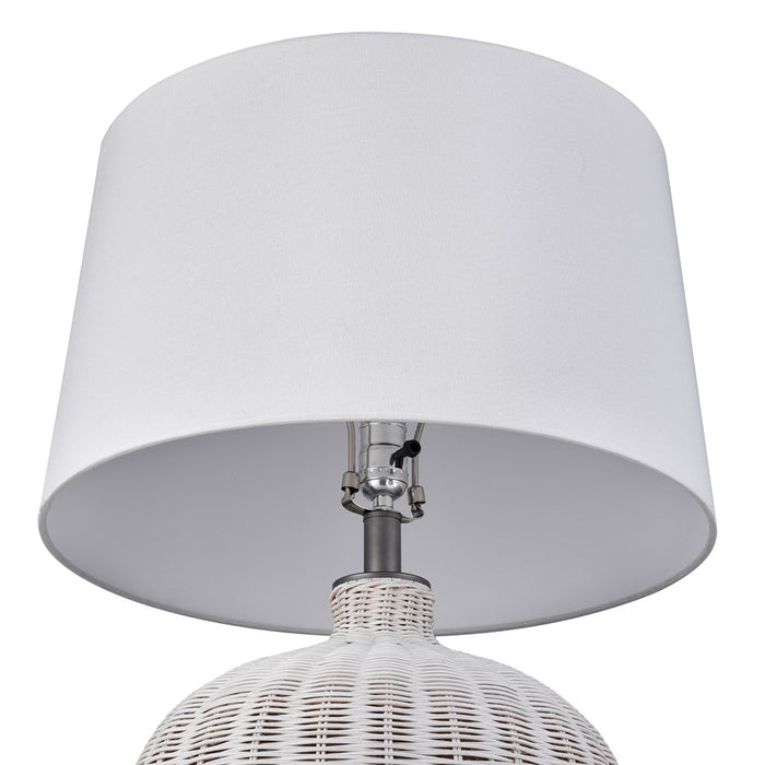 Atlas Lighting Brinley 29'' High 1Lt Table Lamp, White/White