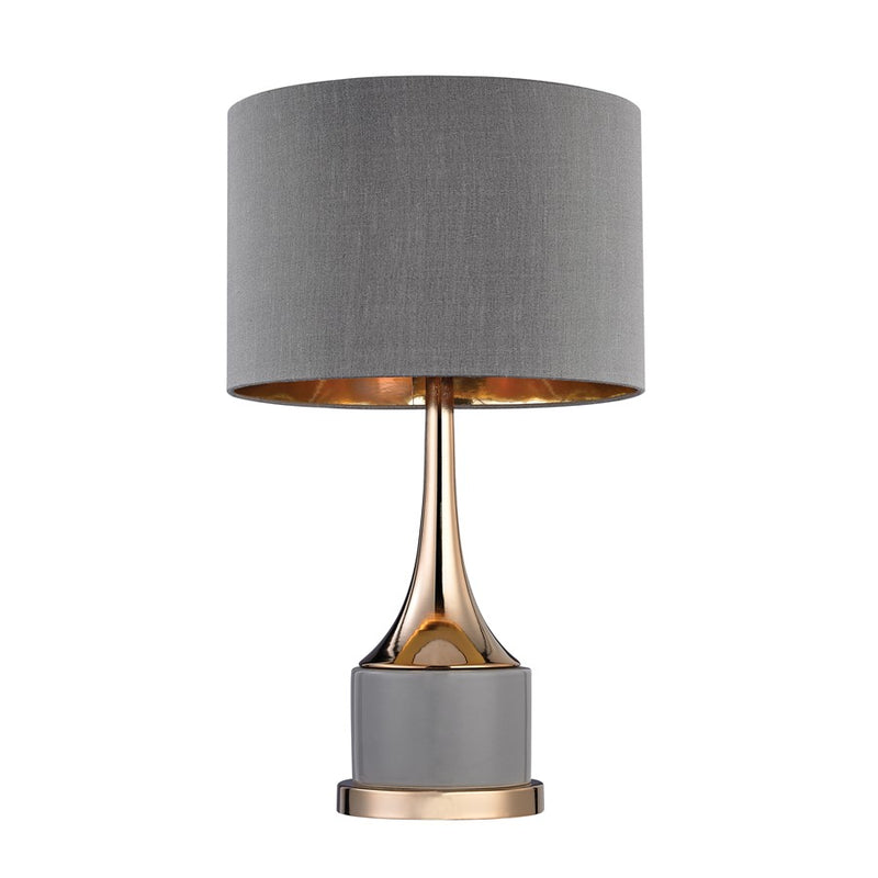 Atlas Lighting Cone Neck 18.5'' High 1Lt Table Lamp, Gray/Gray