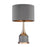 Atlas Lighting Cone Neck 18.5'' High 1Lt Table Lamp, Gray/Gray