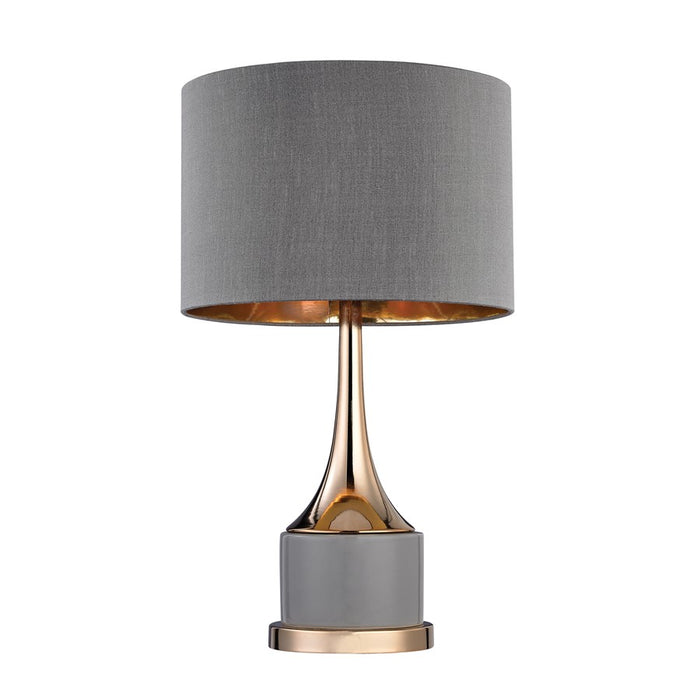 Atlas Lighting Cone Neck 18.5'' High 1Lt Table Lamp, Gray/Gray