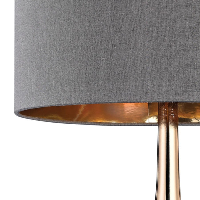 Atlas Lighting Cone Neck 18.5'' High 1Lt Table Lamp, Gray/Gray