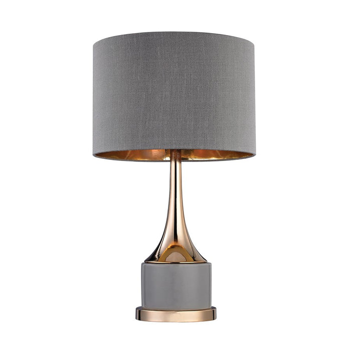 Atlas Lighting Cone Neck 18.5'' High 1Lt Table Lamp, Gray/Gray