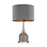 Atlas Lighting Cone Neck 18.5'' High 1Lt Table Lamp, Gray/Gray