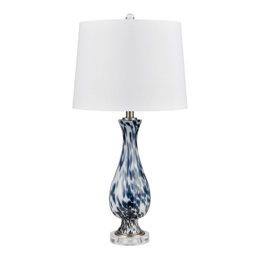 Atlas Cordelia Sound 30''H 1Lt Table Lamp Set of 2, Blue/WH