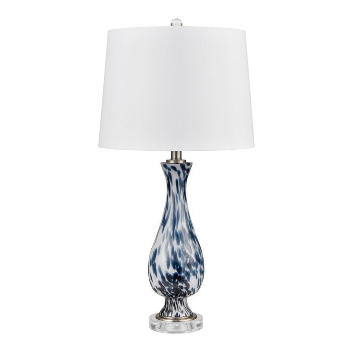 Atlas Cordelia Sound 30''H 1Lt Table Lamp Set of 2, Blue/WH