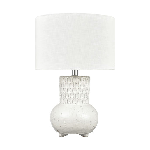 Atlas Lighting Delia 21'' High 1Lt Table Lamp, White/White
